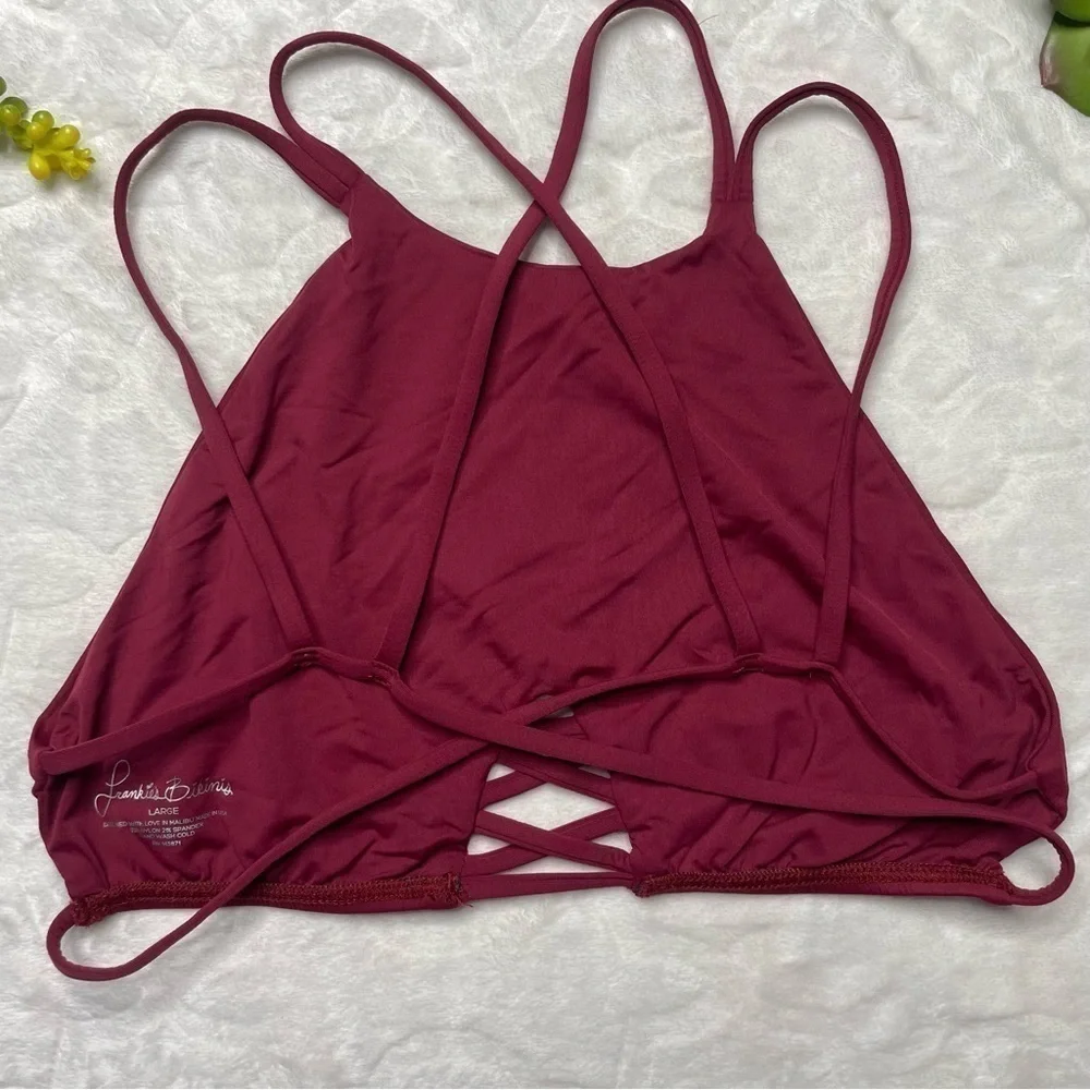 Frankies Bikinis x Revolve New Marley Bikini Top & Shiloh Bikini Bottom Maroon